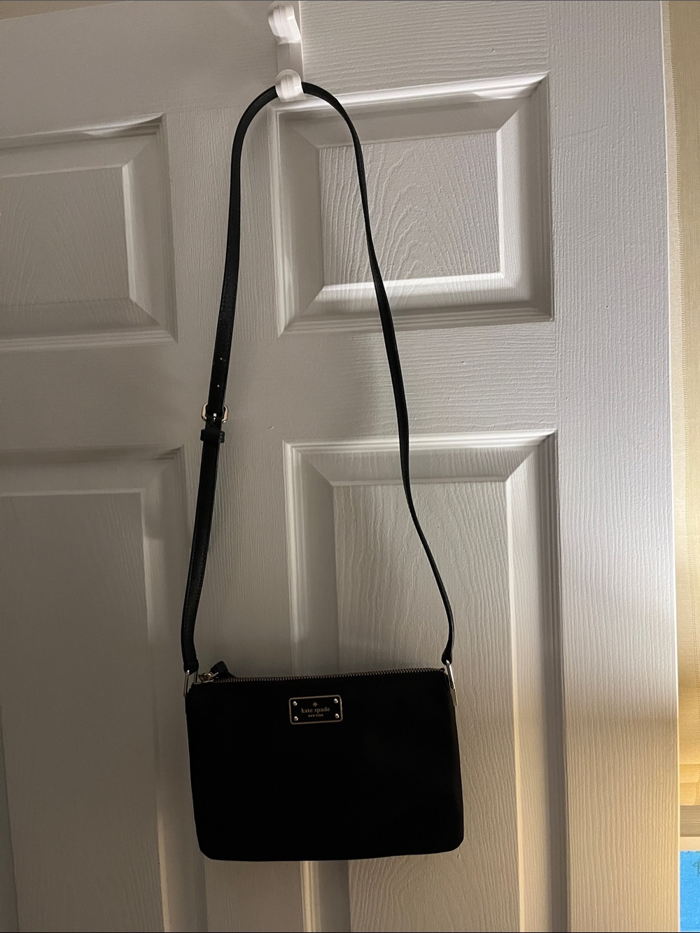 kate spade Black Crossbody Bag with Gold Hardware